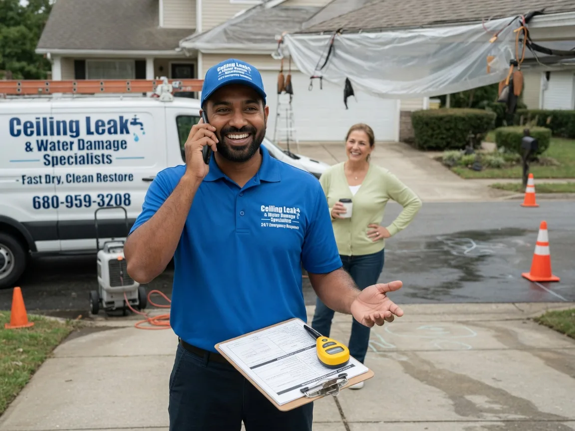 Ceiling Leak Cleanup Coatesville, IN FAQs